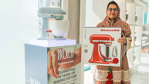 Congratulations Mrs. Jamila Abdulkader on winning the KitchenAid Artisan Stand Mixer!