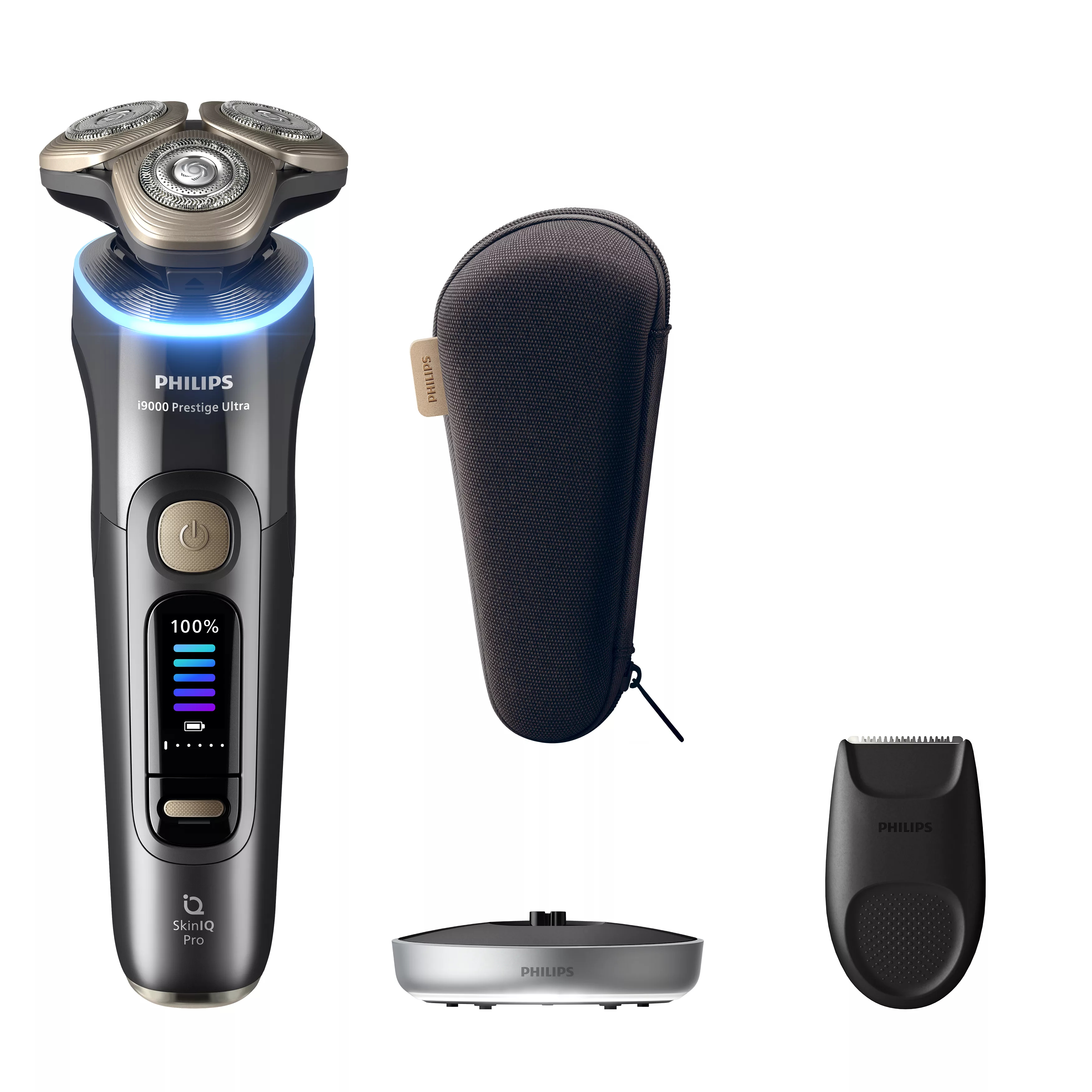 Philips i9000 Prestige Ultra Wet and Dry Electric Shaver with SkinIQ Pro